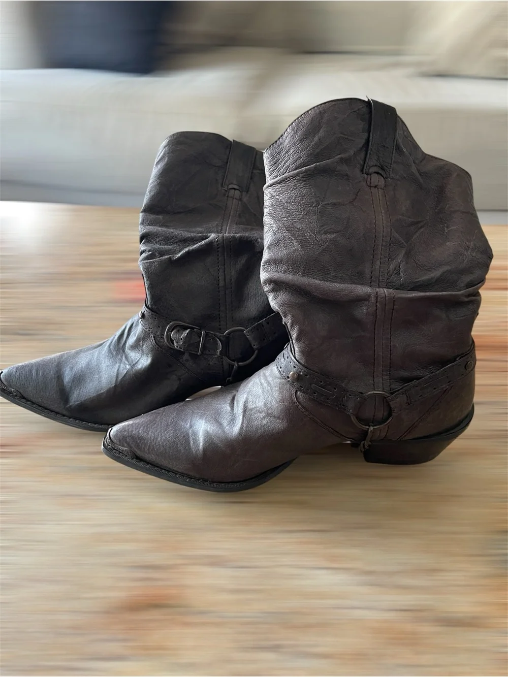 Durango Crush Slouch Harness Western Boots - Size 9